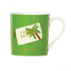 KATE SPADE Vacation Palm Tree Chases Sunsets Mug